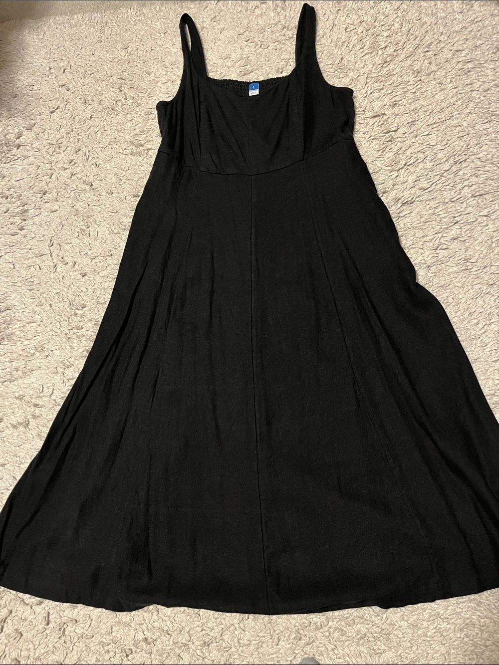 Old Navy Black Maxi Dress with Tank Straps